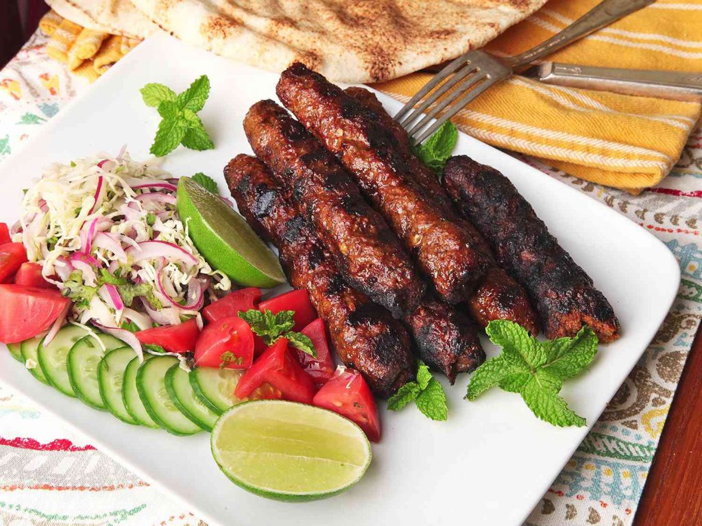 Savour spicy and flavourful seekh kebabs at Barbecue Delights