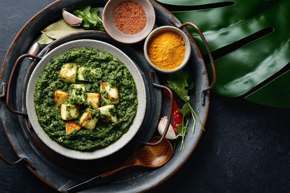 Try the Palak Paneer at 800 Thali which is known for its home-style cooking